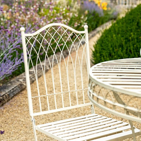 Hampton Bistro Set 3pc Cream - citiplants.com