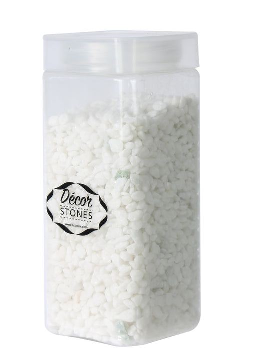 4-6mm 750 Gram White Pebbles in Jar - citiplants.com