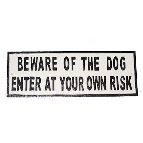 Beware of the Dog Sign - citiplants.com