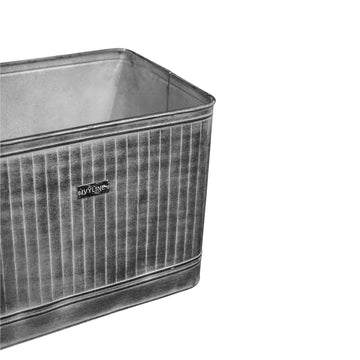 Outdoor Hampton Rectangular Metal Planter - citiplants.com