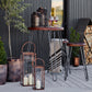 Hampton Copper Woven Metal Lantern - citiplants.com