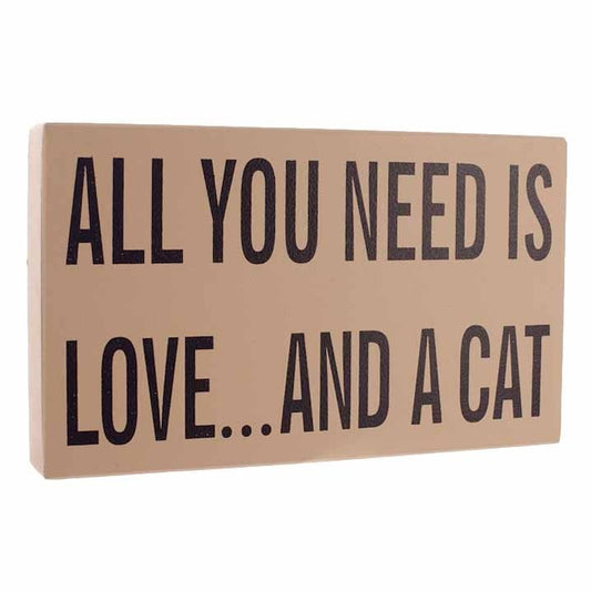 ALL YOU NEED IS LOVE &amp; A CAT SIGN - citiplants.com