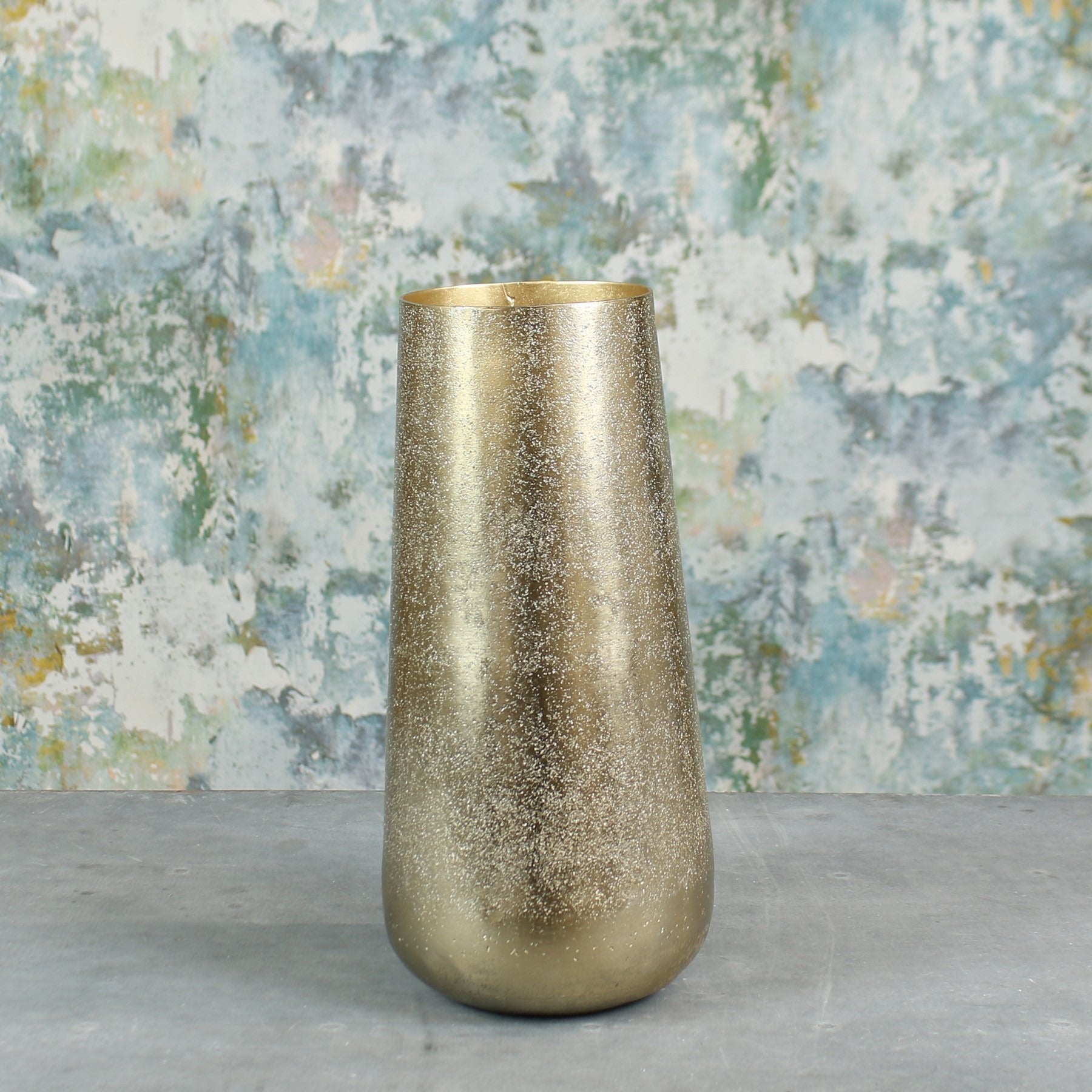 Gold Mayfair Foyer Vase (Small) - citiplants.com