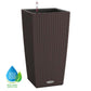 LECHUZA CUBICO Cottage Floor Self-watering Planter Plant Pot with Substrate and Water Level Indicator - citiplants.com