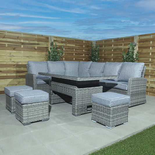 Grey Haven Adjustable Alfresco Dining Ensemble - citiplants.com