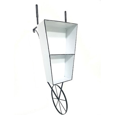 Shabby Chic Wheelbarrow Wall Shelf - citiplants.com