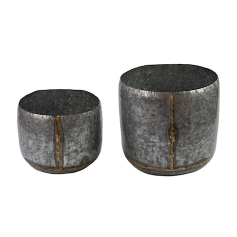 Galvanized Wall Planters (Set of 2) - citiplants.com