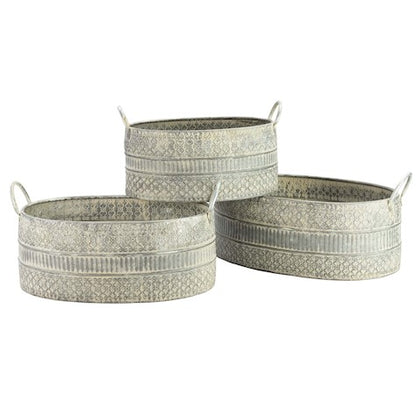 Oval Planter with Handles (Set of 3) - citiplants.com