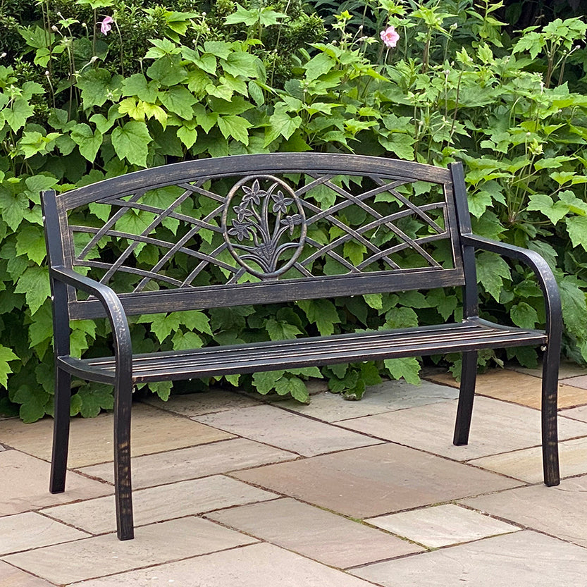 The Sunny Daffodil Garden Bench - citiplants.com