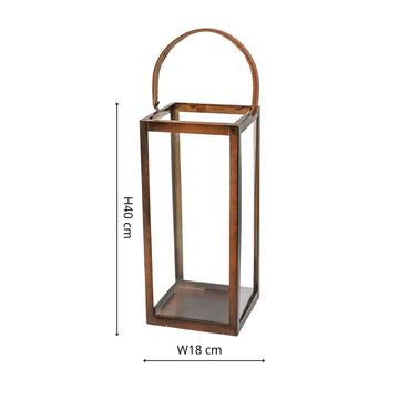 Hampton Tall Lantern in Copper - citiplants.com