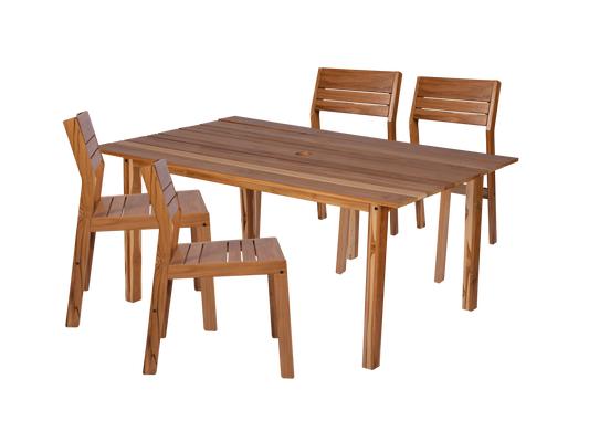 Rectangular Dining Table and 4 Chairs - citiplants.com