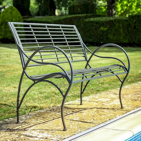 Amalfi Bench in Umbra Grey - citiplants.com