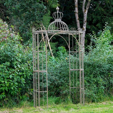 Elegant Antique Blue Rust Garden Archway - citiplants.com