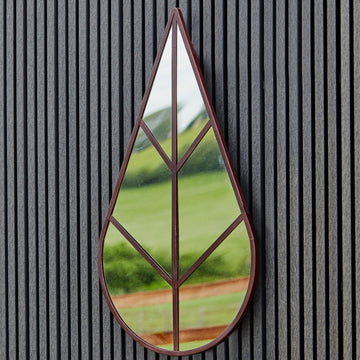 Leaf Outdoor Mirror - citiplants.com