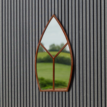Leaf Arch Outdoor Mirror - citiplants.com
