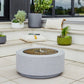 Solis Large Water Feature with Light Display in Terrazzo & Brass - citiplants.com