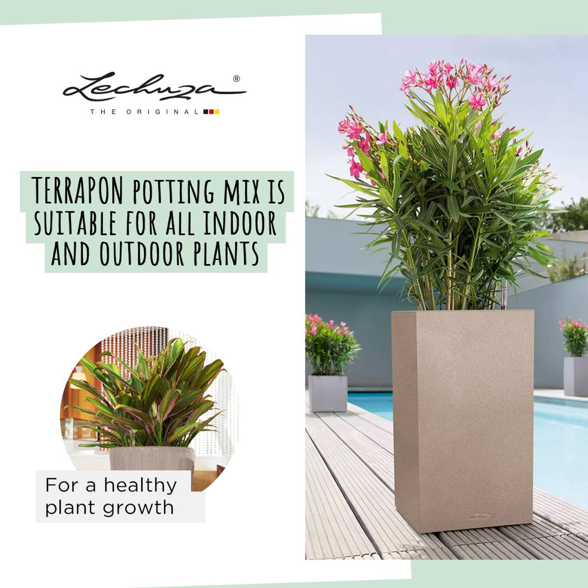 LECHUZA TERRAPON Peat-Free Soil for Outdoor Plants Perlite Potting Compost - citiplants.com