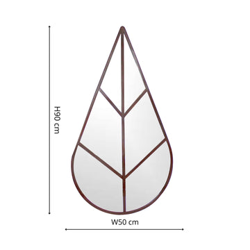 Leaf Outdoor Mirror - citiplants.com