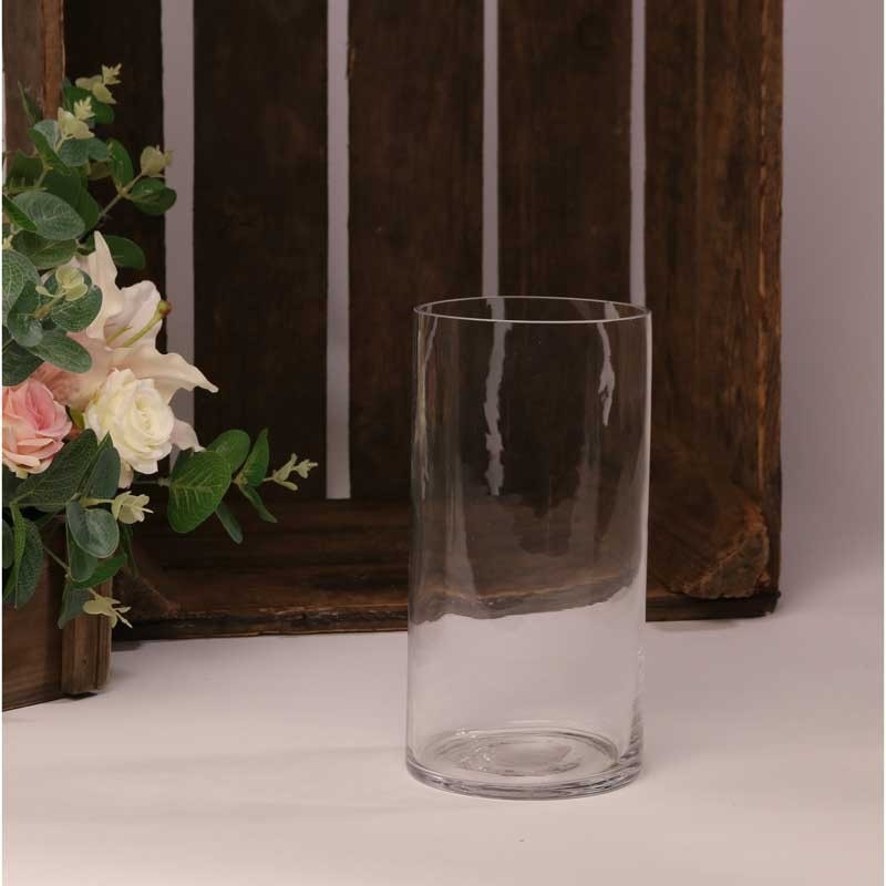 Glass Contract Cylinder Vase (20cm x 10cm) - citiplants.com