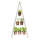 Outdoor Vertical Gold Metal Wall Plant Stand with Planters - citiplants.com