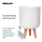 IDEALIST Lite Honeycomb Style Cylinder Planter on Legs