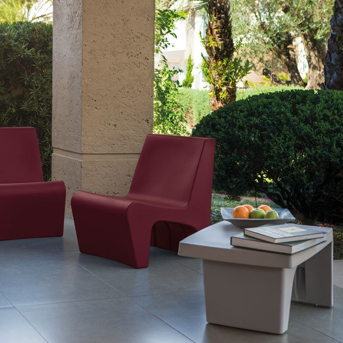 3 Pcs. Berta Lounge Set Burgundy/Grey - citiplants.com