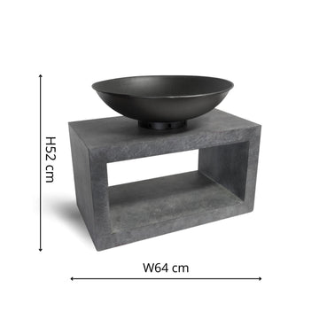 Firebowl & Rectangle Console - citiplants.com