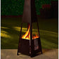 Arizona Pyramid Chiminea 100cm - citiplants.com