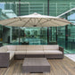 Eclipse 3.5m Square with cover bag -Premium Heavy-Duty Cantilever Parasol - citiplants.com