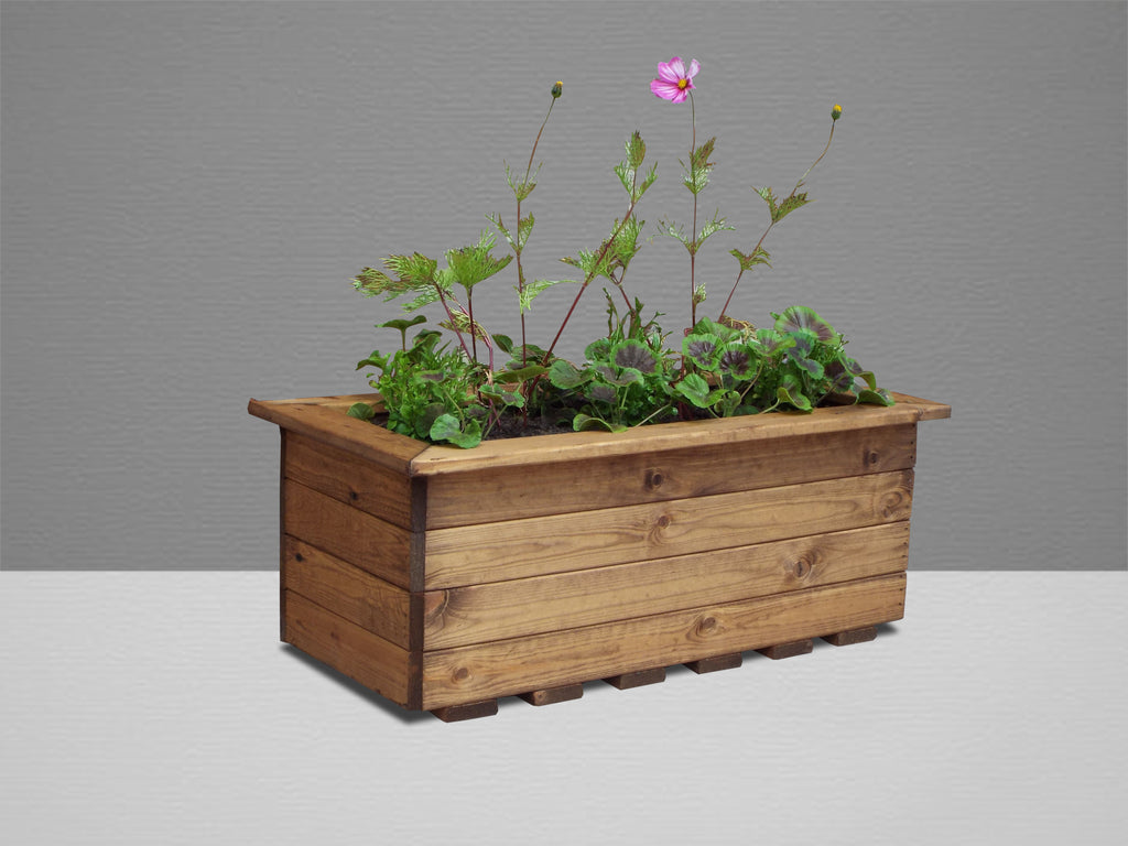 Large Wooden Trough - citiplants.com