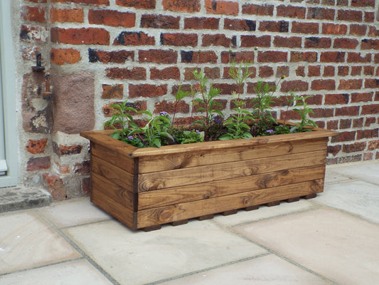 Extra Large Wooden Trough - citiplants.com