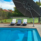 Eclipse 4m x 3m Rectangular with cover bag -Premium Heavy-Duty Cantilever Parasol - citiplants.com