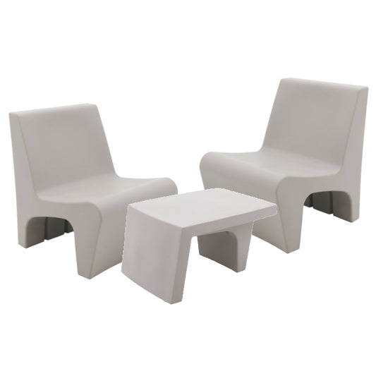 3 Pcs. Berta Lounge Set Grey - citiplants.com