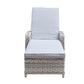 Silver Grey Wicker Sun Lounger with Pale Grey Cushions - citiplants.com