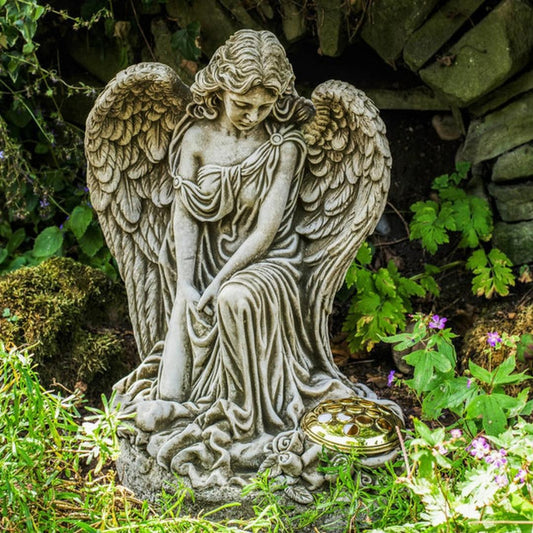 Female Angel Memorial Stone Garden Ornament - citiplants.com