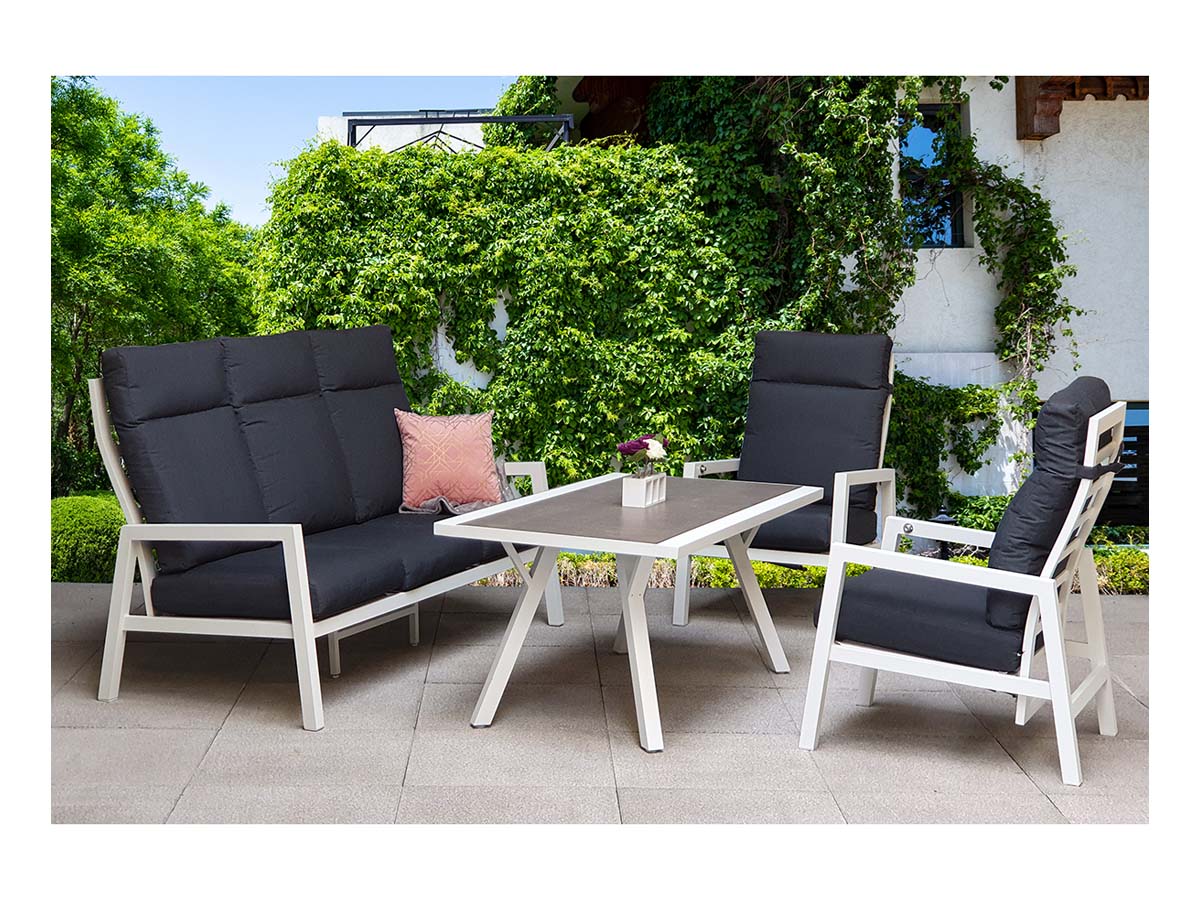 Kimmie 5-Seat Sofa Set with Reclining Chairs - citiplants.com
