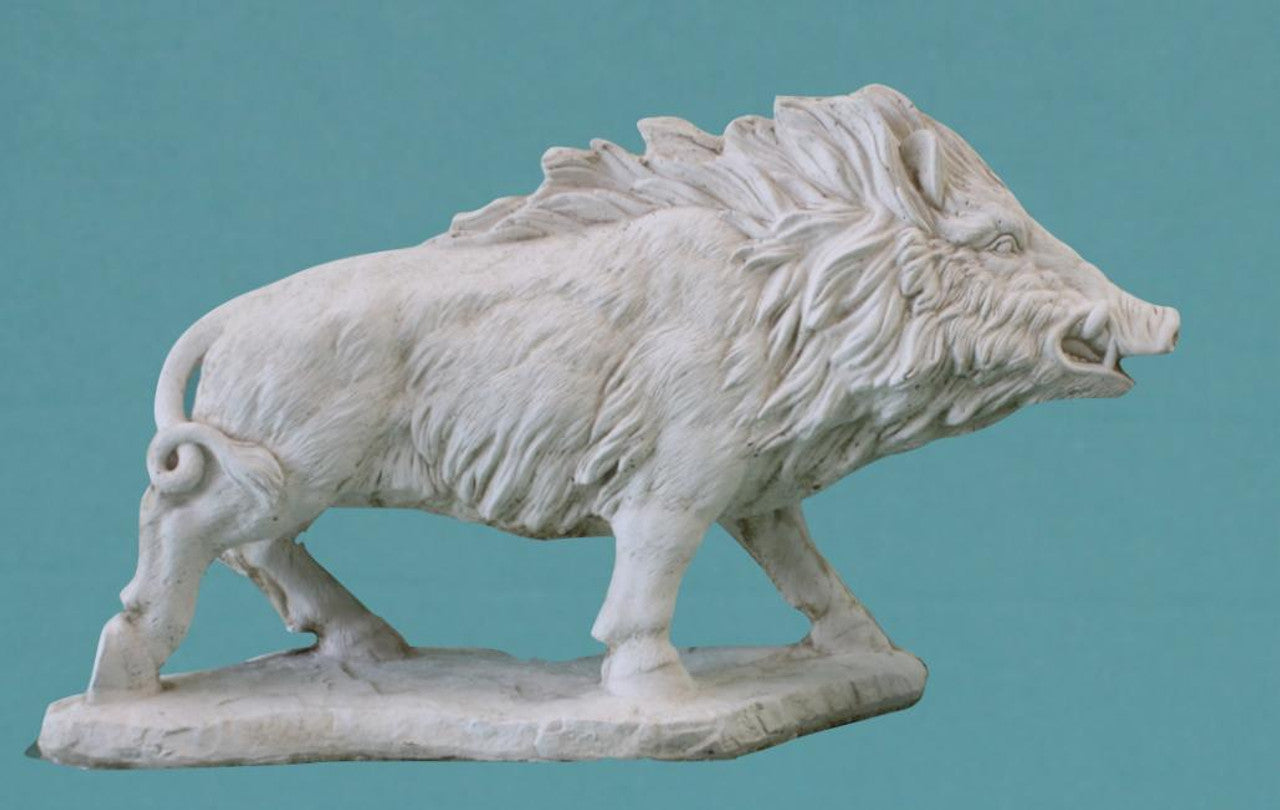 Large wild boar stone statue - citiplants.com