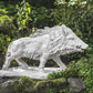 Large wild boar stone statue - citiplants.com