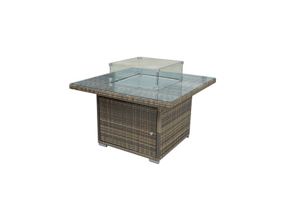 Milan Firepit Table in Natural/Brown - citiplants.com