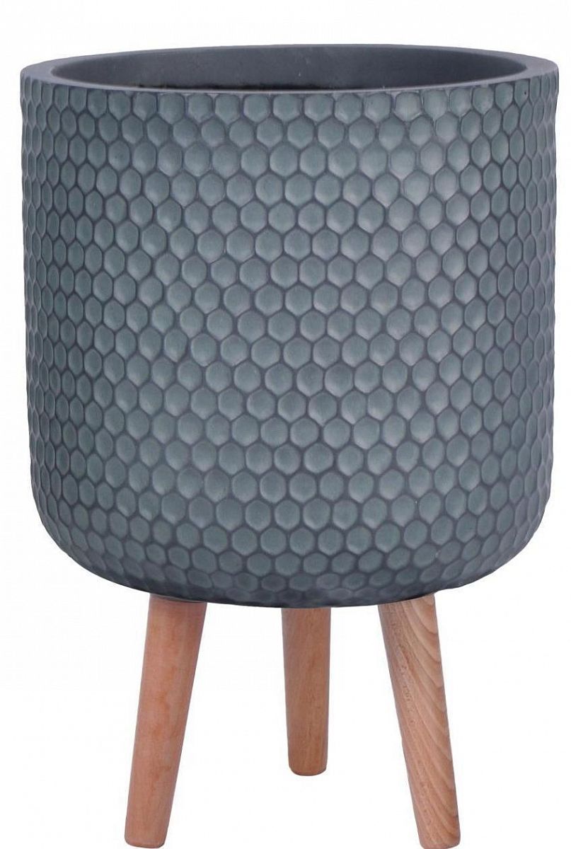 IDEALIST Lite Honeycomb Style Cylinder Planter on Legs