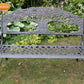 100% cast iron bench with tree - citiplants.com