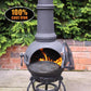 Toledo Large Cast Iron Chimenea in Black - citiplants.com