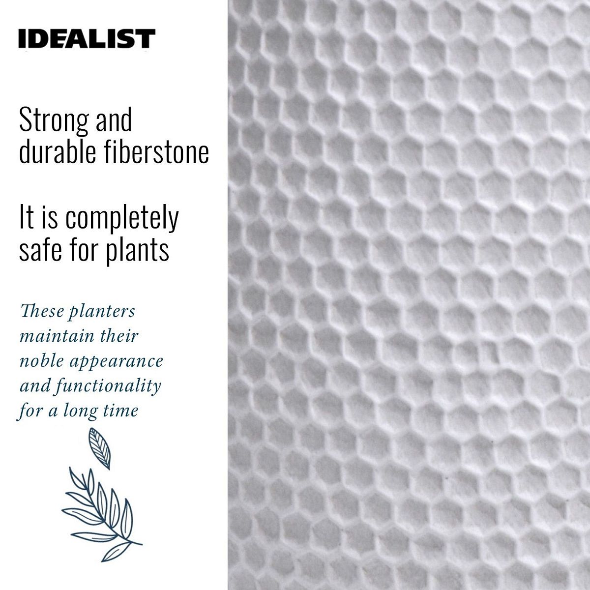 IDEALIST Lite Honeycomb Style Cylinder Planter on Legs