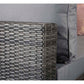 Savannah corner sofa in 8mm flat grey weave - citiplants.com