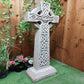 Stone Cast Detailed Giant Celtic Cross - citiplants.com