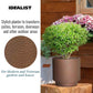 IDEALIST Lite Hammered Stone Cylinder Outdoor Planter