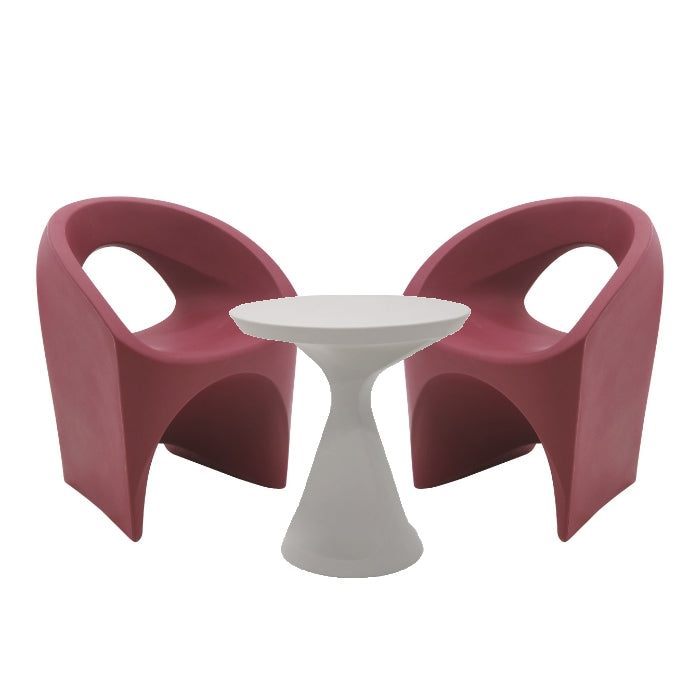 3 Pcs. Jet Lounge Set Burgundy/Grey - citiplants.com