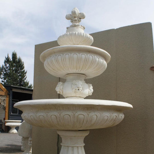 Very Large 3 Tier Lion Head Fountain - citiplants.com