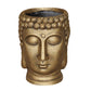 Buddha Gold Oval Indoor Face Planter by Idealist Lite L19 W18 H24 cm, 2.6 liters - citiplants.com