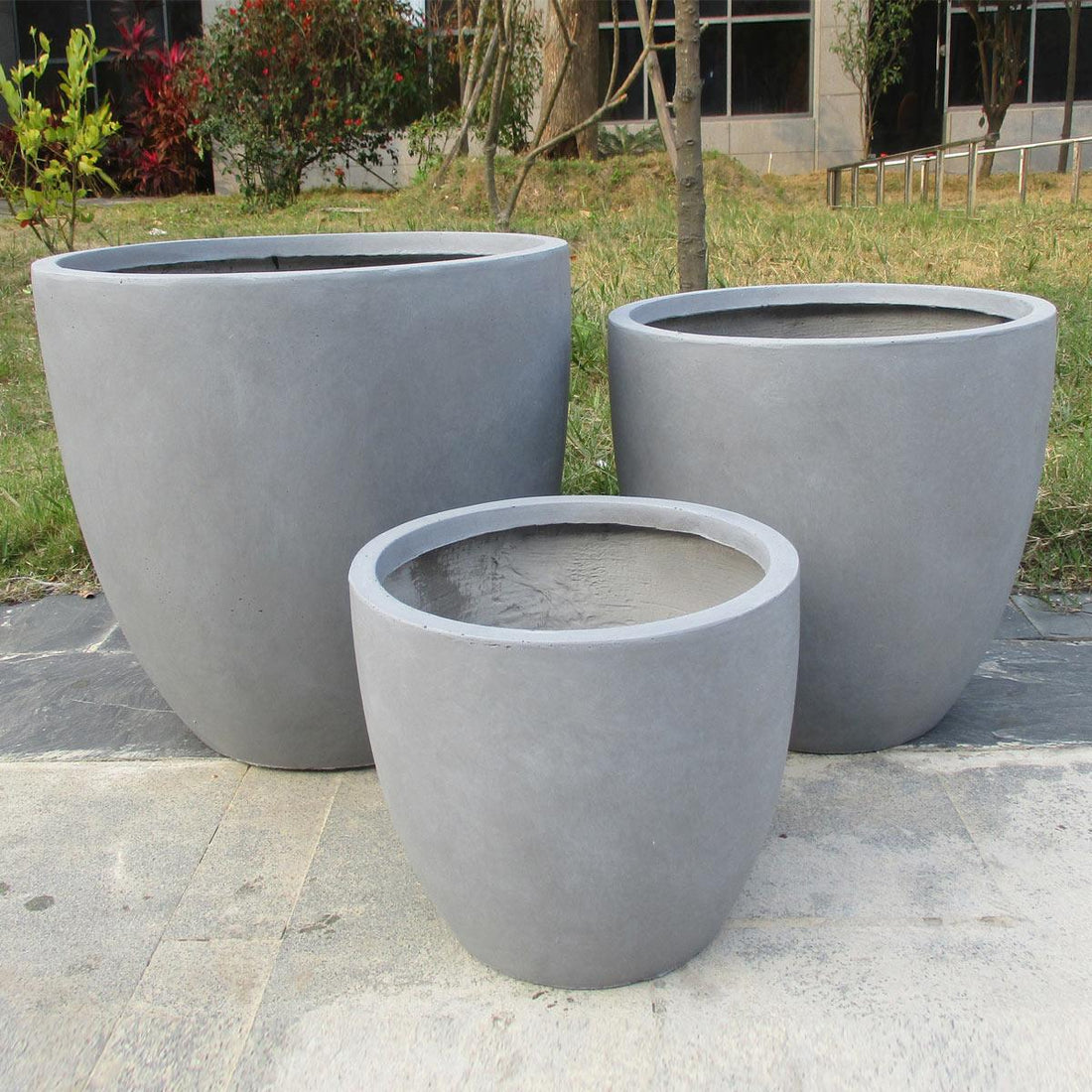 Contemporary Concrete Egg Planter by IDEALIST Lite - citiplants.com